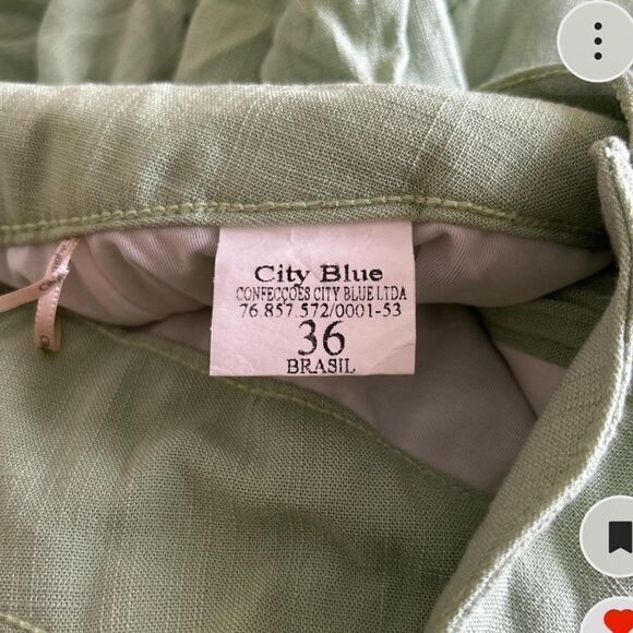 City Blue lime green 2 piece pant set from Brazil | size S - Picture 3 of 8